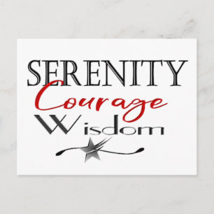 Serenity Courage Wisdom Briefkaart