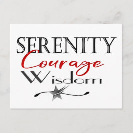 Serenity Courage Wisdom Briefkaart