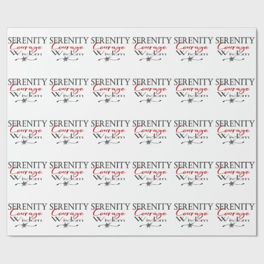 Serenity Courage Wisdom Cadeaupapier (Vlak)