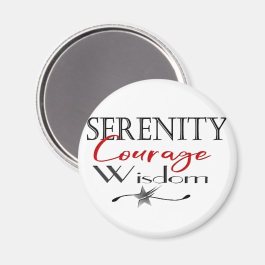Serenity Courage Wisdom Magneet (Voorkant / Achterkant)