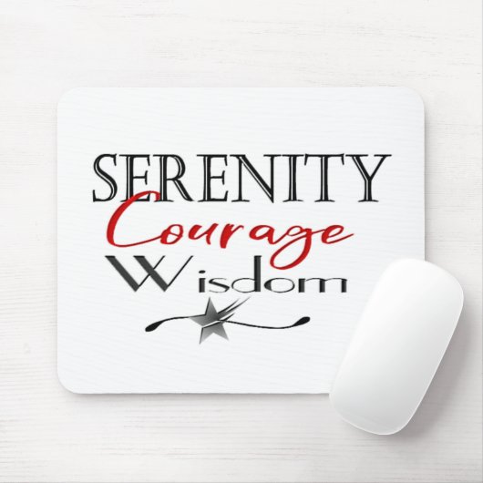 Serenity Courage Wisdom Muismat (Met muis)