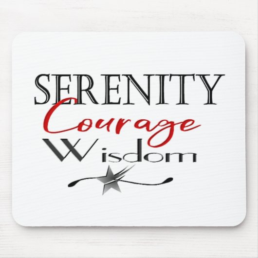 Serenity Courage Wisdom Muismat (Voorkant)