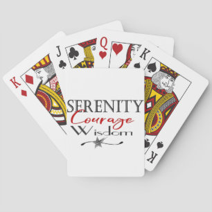 Serenity Courage Wisdom Pokerkaarten