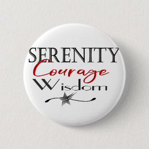 Serenity Courage Wisdom Ronde Button 5,7 Cm