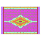 Serenity Diamond mosaic tegel krads neon tableclot Tafelkleed (Voorkant (Horizontaal))