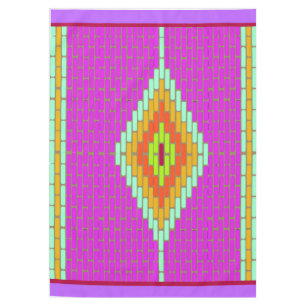 Serenity Diamond mosaic tegel krads neon tableclot Tafelkleed