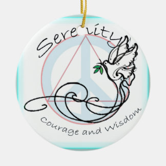Serenity Dove Keramisch Ornament