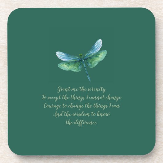 Serenity Dragonfly Bier Onderzetter (Voorkant)