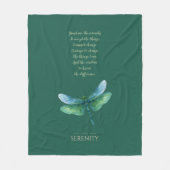 Serenity Dragonfly Fleece Deken (Voorkant)