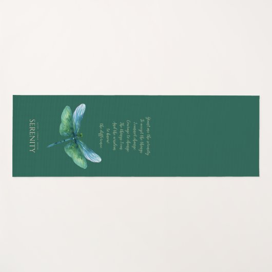 Serenity Dragonfly Yogamat (Voorkant (horizontaal))
