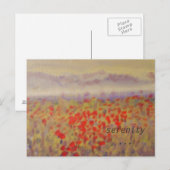 "Serenity" - een briefkaart voor kunstprints. (Voorkant / Achterkant)