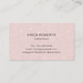 Serenity Facials Skincare Salon Spa Esthetician #2 Visitekaartje (Achterkant)