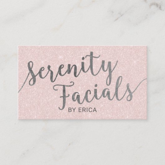 Serenity Facials Skincare Salon Spa Esthetician #2 Visitekaartje (Voorkant)