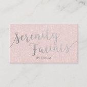 Serenity Facials Skincare Salon Spa Esthetisch Visitekaartje (Voorkant)