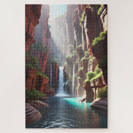 Serenity Falls: Majestueuze Canyon Ontsnappingspuz Legpuzzel