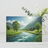 Serenity Feestdagenkaart (Staand voorkant)