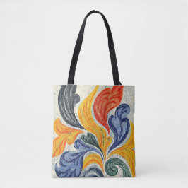 Serenity Flower Dreams Abstract Tote Bag