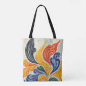 Serenity Flower Dreams Abstract Tote Bag (Achterkant)