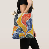 Serenity Flower Dreams Abstract Tote Bag (Dichtbij)