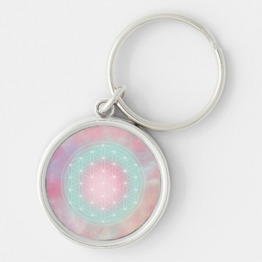 serenity flower of life sleutelhanger (Voorkant)