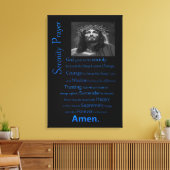 Serenity Gebed Blauw Canvas Afdruk (Insitu (Woonkamer))
