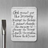 Serenity Gebed - Bounce Calligraphy Script Modern Magneet