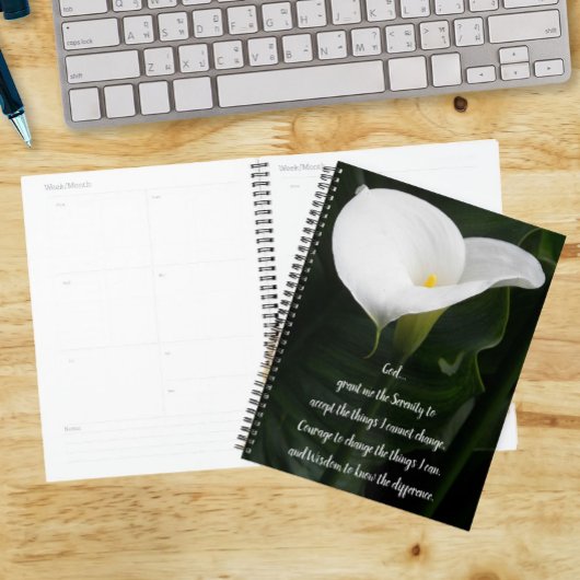 Serenity Gebed Calla Lily Bloem Planner