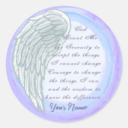 Serenity Gebed Christelijke stickers (Voorkant)