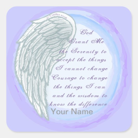 Serenity Gebed Christelijke stickers (Voorkant)