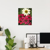 Serenity Gebed Echinacea Bloemen Fotografisch Poster (Thuiskantoor)