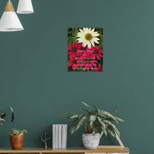 Serenity Gebed Echinacea Bloemen Fotografisch Poster
