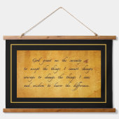 Serenity gebed hangend wandkleed (Voorkant)