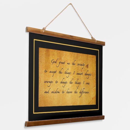 Serenity gebed hangend wandkleed (Gebogen)