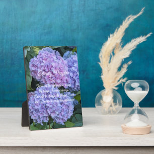 Serenity Gebed Hydrangea Bloesems Bloemen Fotoplaat