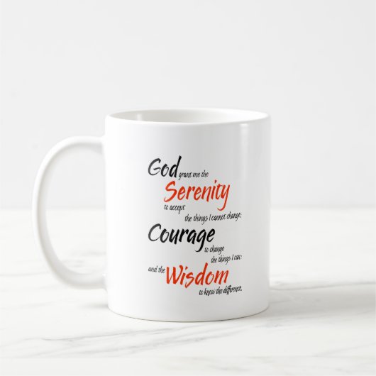 Serenity gebed koffiemok (Links)