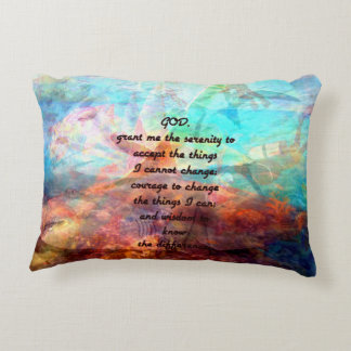 Serenity gebed met inspirerende onderwaterkunst accent kussen