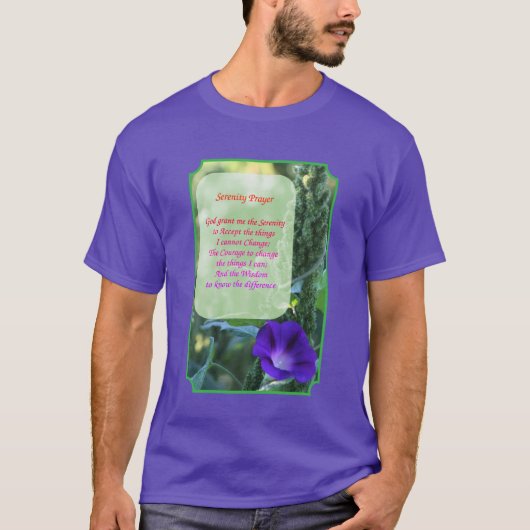 Serenity Gebed Morgenrood Inspirerend T-shirt (Voorkant)