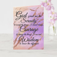 Serenity Gebed over roze, goud, roos goud terug Ca