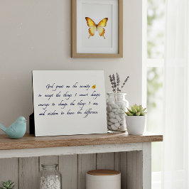 Serenity Gebed Plaquette Fotoplaat