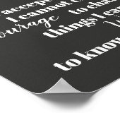 Serenity gebed poster bold grayk, white quote (Hoek)