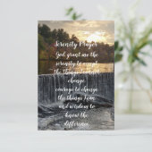 Serenity gebed RI HERFSTEN Ponaganset  Informatiekaartje (Staand voorkant)