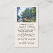 Serenity Gebed Schilderen met Purples Blues Greens Visitekaartje (Voorkant)