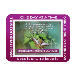 serenity gebed slogans vlinders Magneet