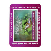 serenity gebed slogans vlinders Magneet (Verticaal)