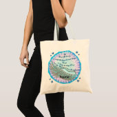 Serenity Gebed Violet Vleugel boodschappentas Tote Bag (Voorkant (product))