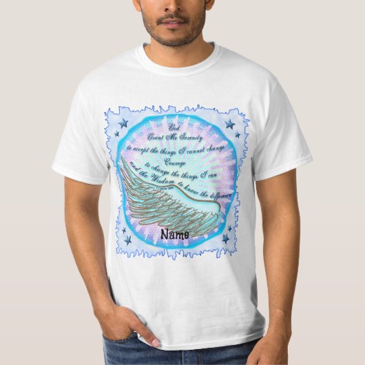 Serenity Gebed Violet Vleugel T-shirt (Voorkant)