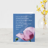 Serenity Gebed Wenskaart Kaart (Gele Bloem)