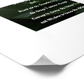 Serenity Gebed Witte Calla Lily Bloemstuk Poster (Hoek)