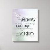 Serenity gebeden omwikkeld canvas op zachte kleure (Voorkant)