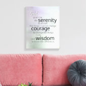 Serenity gebeden omwikkeld canvas op zachte kleure afdruk (Insitu (Woonkamer))